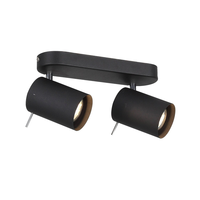 Спот ST-Luce SL597.401.02 Черный, Хром/Черный GU10 LED 2*3W