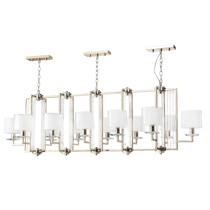 Люстра Crystal Lux NICOLAS SP12 L1600 GOLD/WHITE