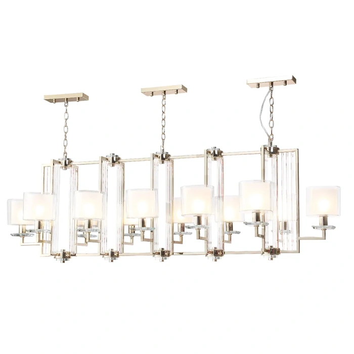 Люстра Crystal Lux NICOLAS SP12 L1600 GOLD/WHITE