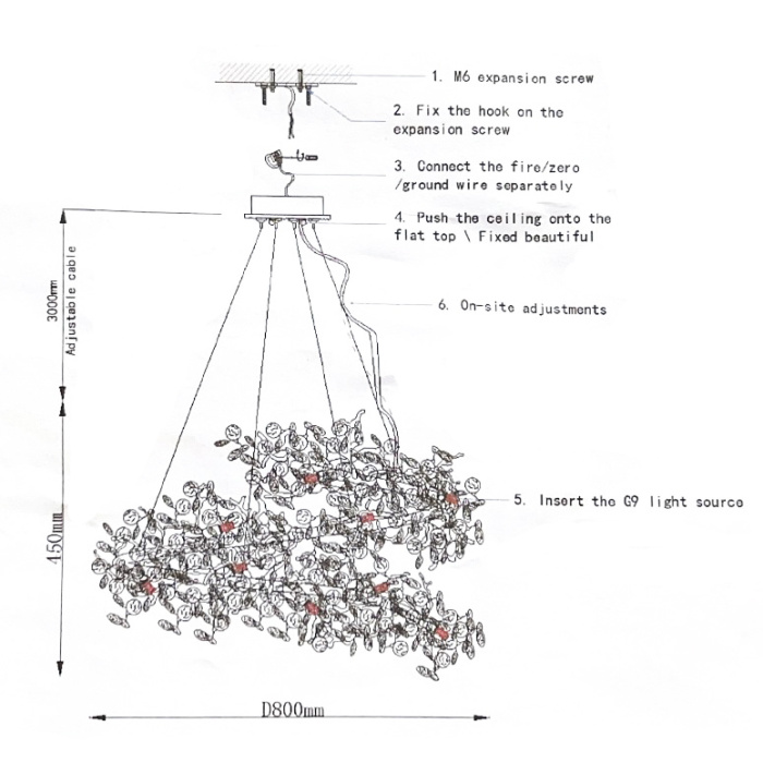 Подвесная люстра CARAMELLY D D80 ImperiumLoft