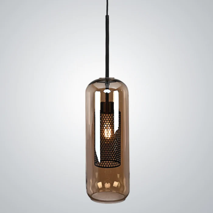 Подвесной светильник CATCH AMBER Cylinder S D15 ImperiumLoft