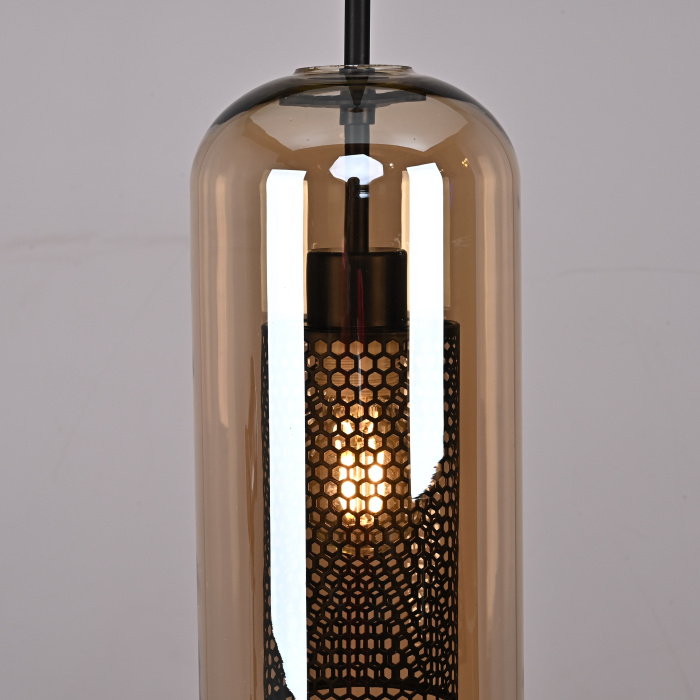 Подвесной светильник CATCH AMBER Cylinder S D15 ImperiumLoft