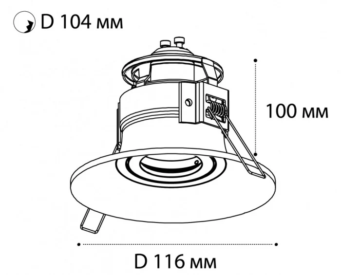 Светильник встраиваемый Italline IT07-7012 white