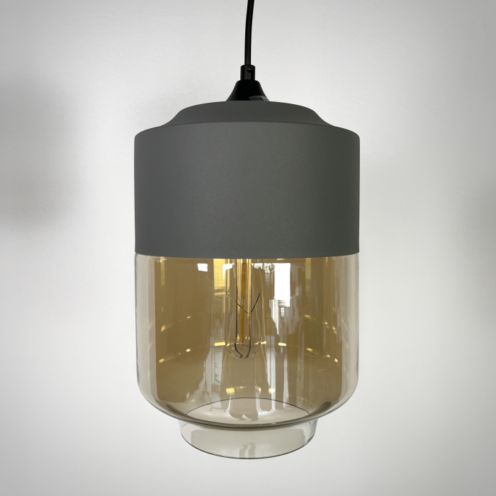 Подвесной светильник NORD A D18 Gray/Amber ImperiumLoft