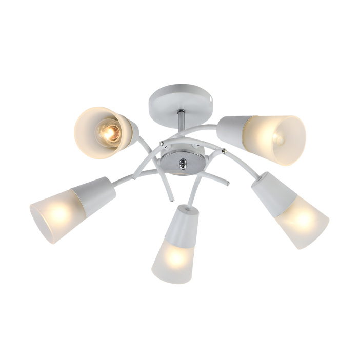 Потолочная люстра на штанге CALLA ESCADA 1109/5P White