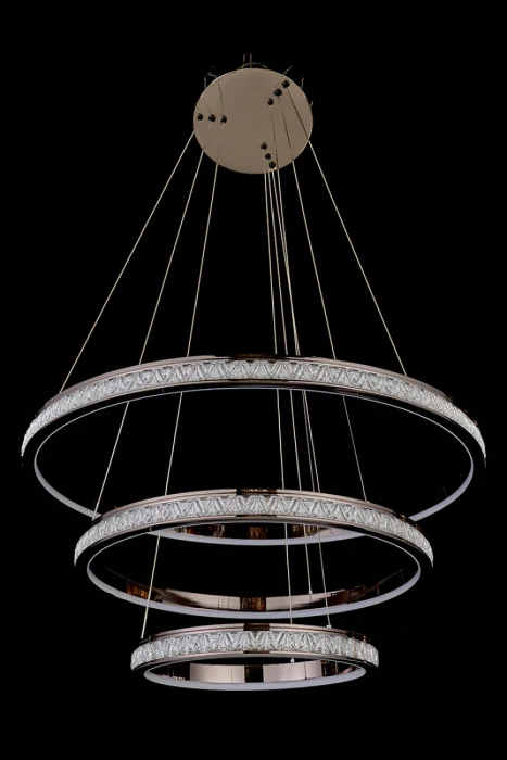 Подвесная люстра Leon Aida LE7707/800-3K Black Chrome