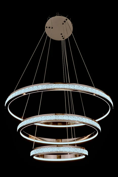 Подвесная люстра Leon Aida LE7707/800-3K Black Chrome