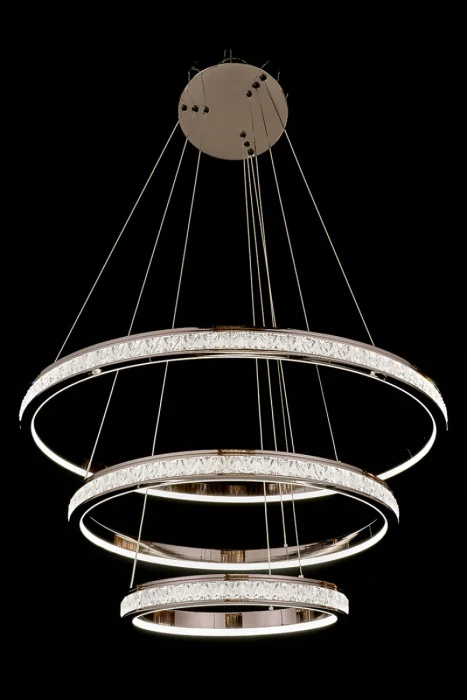 Подвесная люстра Leon Aida LE7707/800-3K Black Chrome