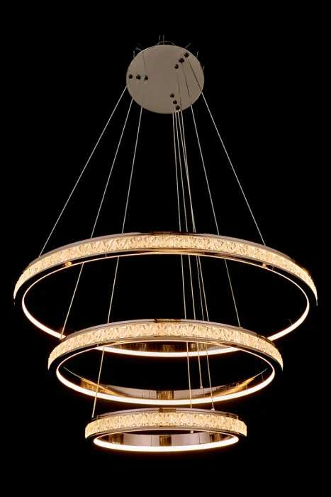 Подвесная люстра Leon Aida LE7707/800-3K Black Chrome