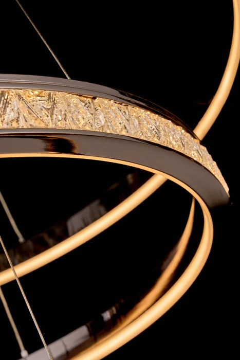 Подвесная люстра Leon Aida LE7707/800-3K Black Chrome