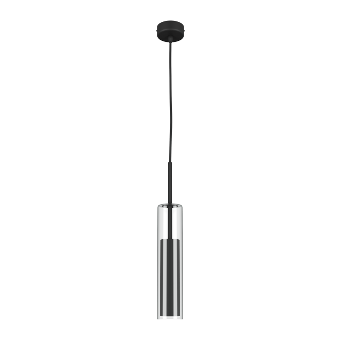 Светильник подвесной CILINO 1х40W GU10 MATT BLACK (в комплекте) 756017 (MD6913-1A)