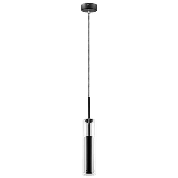 Светильник подвесной CILINO 1х40W GU10 MATT BLACK (в комплекте) 756017 (MD6913-1A)