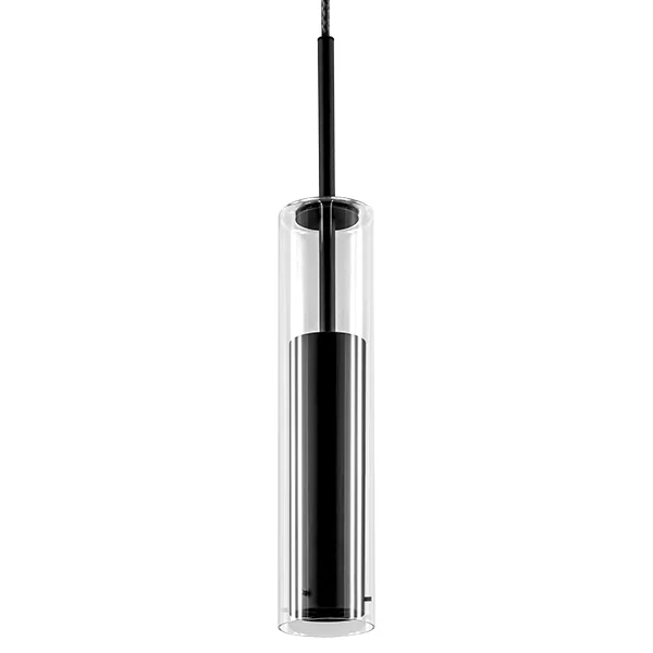 Светильник подвесной CILINO 1х40W GU10 MATT BLACK (в комплекте) 756017 (MD6913-1A)