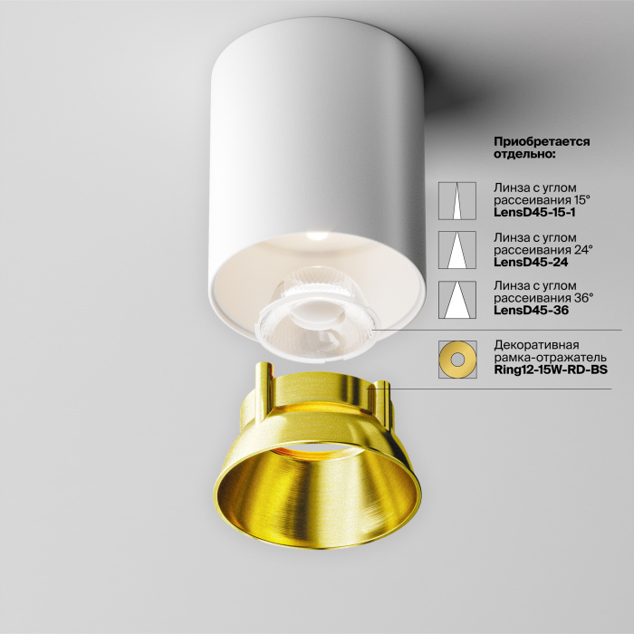 Потолочный светильник Maytoni Alfa LED C064CL-12W4K-RD-WB