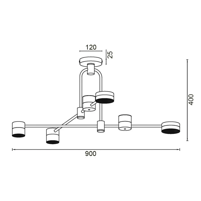Подвесной светильник VL7204L04 Vele Luce