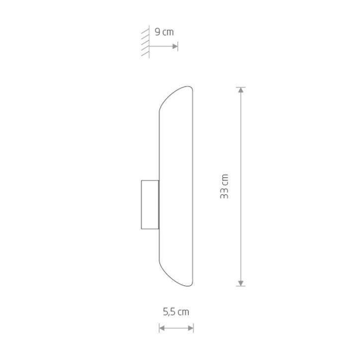 Бра Nowodvorski Eye wall cut Black 7994