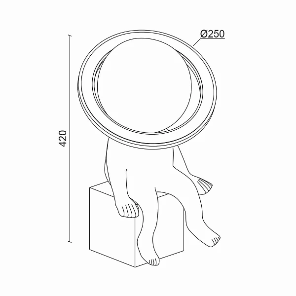 Настольная лампа Ledron A701 D250*H420