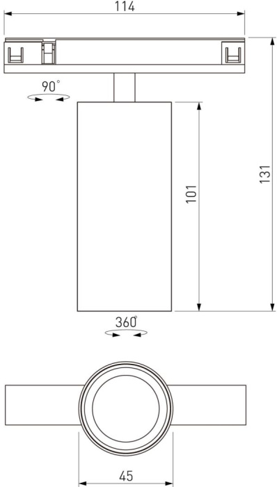 Трековый магнитный светильник Elektrostandard Line magnetic 4690389218729