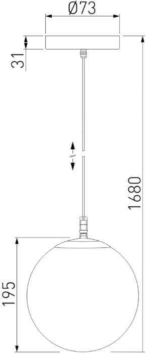 Уличный подвесной светильник Elektrostandard Sfera 4690389187896