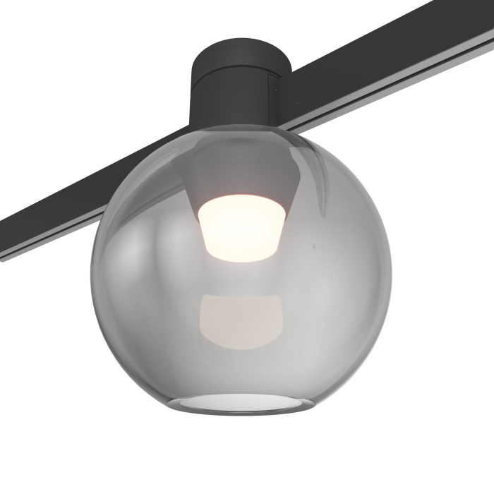 Магнитный трековый светильник FARM Черный LED 1*3W 3000K 89Lm Ra90 120 IP20 D85xH115 24 ST819.406.03