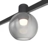 Магнитный трековый светильник FARM Черный LED 1*3W 3000K 89Lm Ra90 120 IP20 D85xH115 24 ST819.406.03