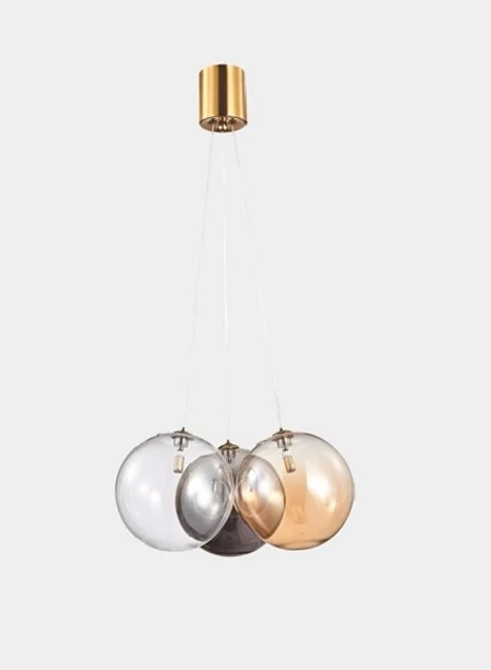 Подвесной светильник iLamp DROP 8110P/3 BRASS&MULTI COLOR