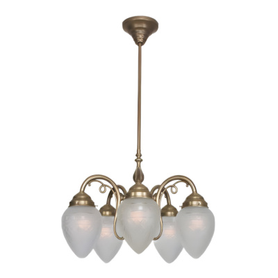 Люстра на штанге Berliner Messinglampen D215-123crB