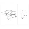 Коннектор T-образный для встраиваемого шинопровода Magnetic 220V Ambrella light GL1041