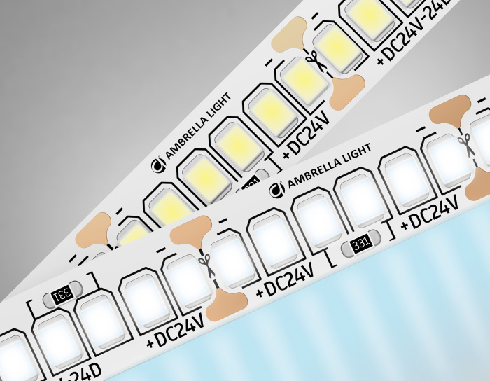 Светодиодная лента Ambrella Light GS3403 2835 240Led /20W m/ 24V IP20 6500K 5m Ambrella light GS3403