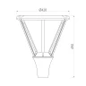 Фонарь для столба Natural Concepts Dwell NC-105013-48W-SB
