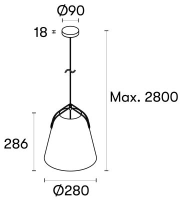 Подвесной светильник Leds C4 NAPA