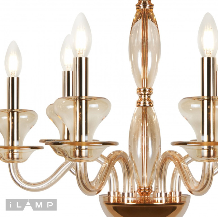Подвесная люстра iLamp Mercury P9448-6 Gold