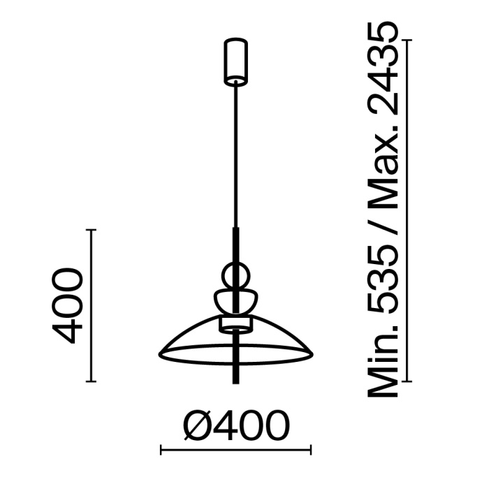 Подвесной светильник Maytoni Bangkok MOD185PL-L6B3K3