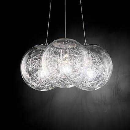 Подвесной светильник Ideal Lux Mapa Sat SP3 Nickel 176031
