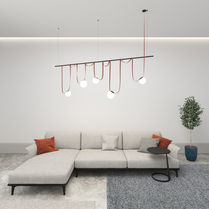 Светильник на шине Denkirs BELTY ORB DK5550-BK