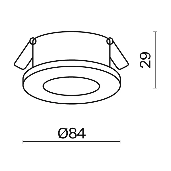 Встраиваемый светильник Maytoni Technical Stark DL083-01-GU10-RD-S