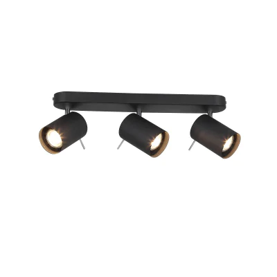 Спот ST-Luce SL597.401.03 Черный, Хром/Черный GU10 LED 3*3W