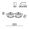 Встраиваемый светильник Maytoni Hoop DL086-02-GX53-SQ-B