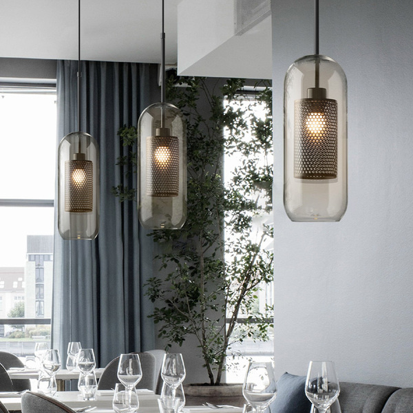 Подвесной светильник CATCH AMBER Pear L D30 ImperiumLoft