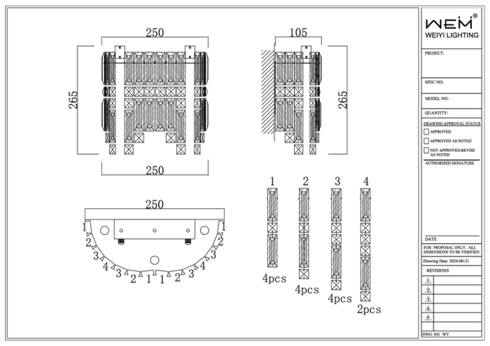 Настенный светильник Leon Forteresse LE7295-1 CH