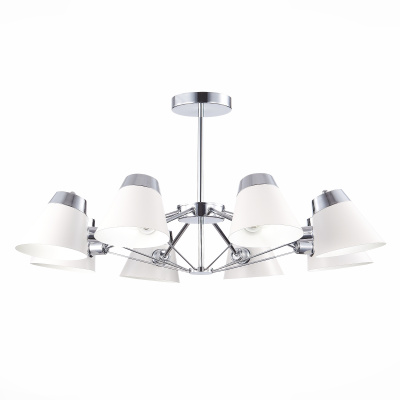 Люстра подвесная Хром/Белый E14 8*40W SLE155802-08