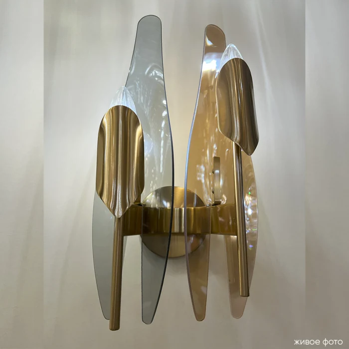Бра Crystal Lux CASA AP2 BRASS