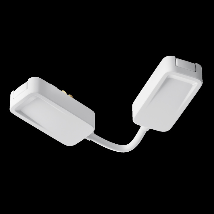 Коннектор питания угловой встраиваемый 6см Radity белый Maytoni TRA084CPC-W-12