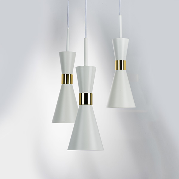 Светильник подвесной DUMO 1х40W E14 БЕЛЫЙ МАТОВЫЙ/ЗОЛОТО (в комплекте) 816016 (MD8506/1A)