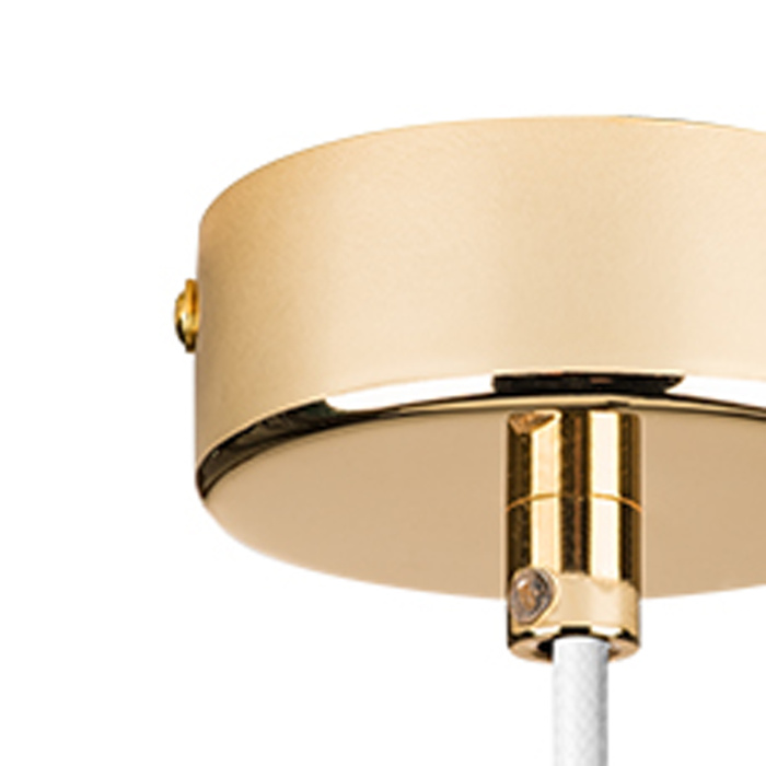 Светильник подвесной DUMO 1х40W E14 БЕЛЫЙ МАТОВЫЙ/ЗОЛОТО (в комплекте) 816016 (MD8506/1A)