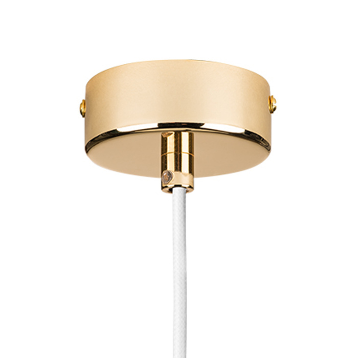 Светильник подвесной DUMO 1х40W E14 БЕЛЫЙ МАТОВЫЙ/ЗОЛОТО (в комплекте) 816016 (MD8506/1A)