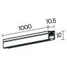 Шинопровод накладной Maytoni Busbar trunkings Levity TRX184-111B-1