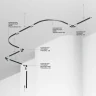 Шинопровод накладной Maytoni Busbar trunkings Levity TRX184-111B-1