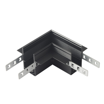 Соединитель для магнитного встраиваемого шинопровода для ГКЛ12,5 мм угловой SPACE Crystal Lux CLT 0.223 11 BL