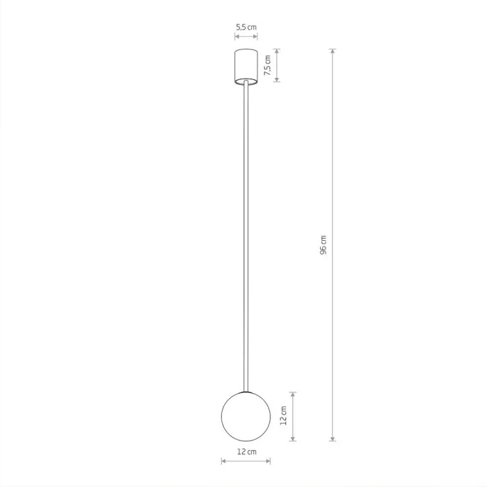 Подвесной светильник Nowodvorski Kier M Black 10307